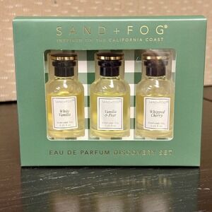 Sand + Fog‎ Eau De Parfum Discovery Set Perfume Oil Rollerball White Vanilla